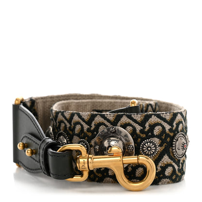 Christian Dior Oblique Studded Shoulder Strap Green Multicolor 1 of 5
