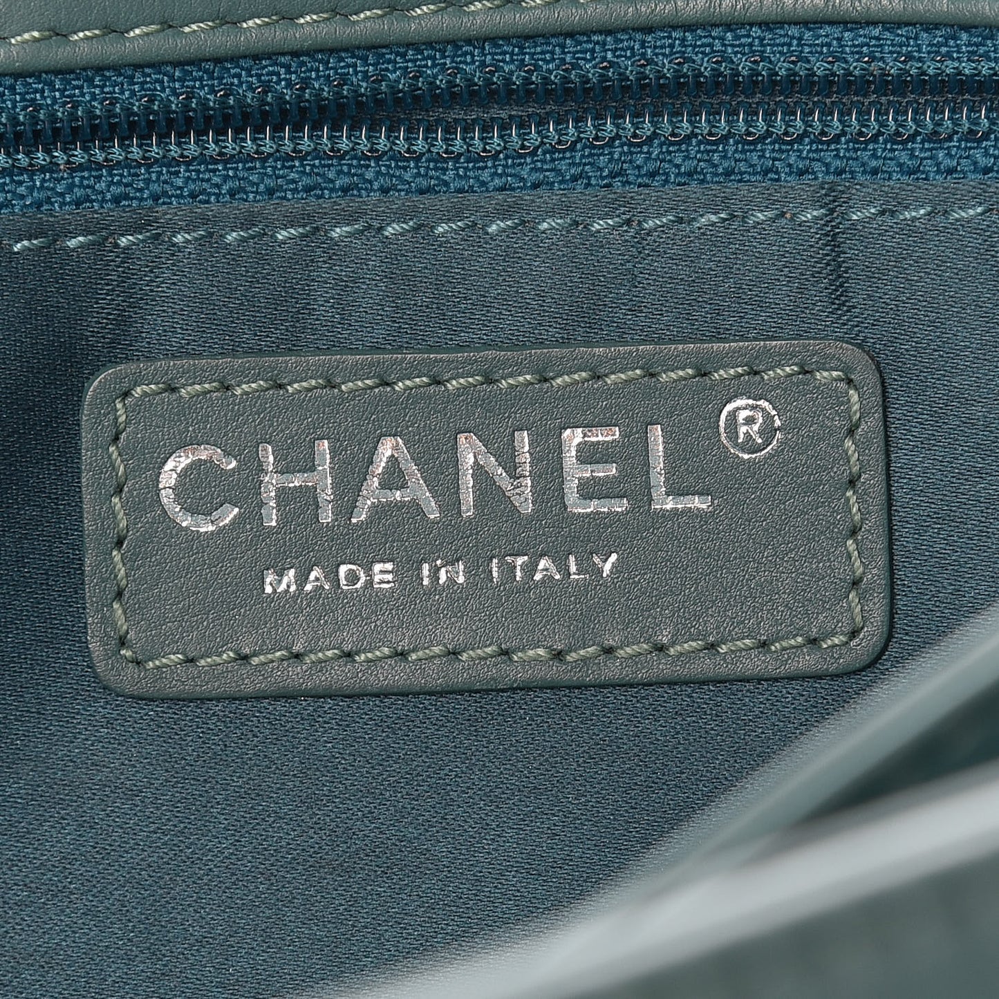 Calfskin Ultimate Stitch Flap Turquoise