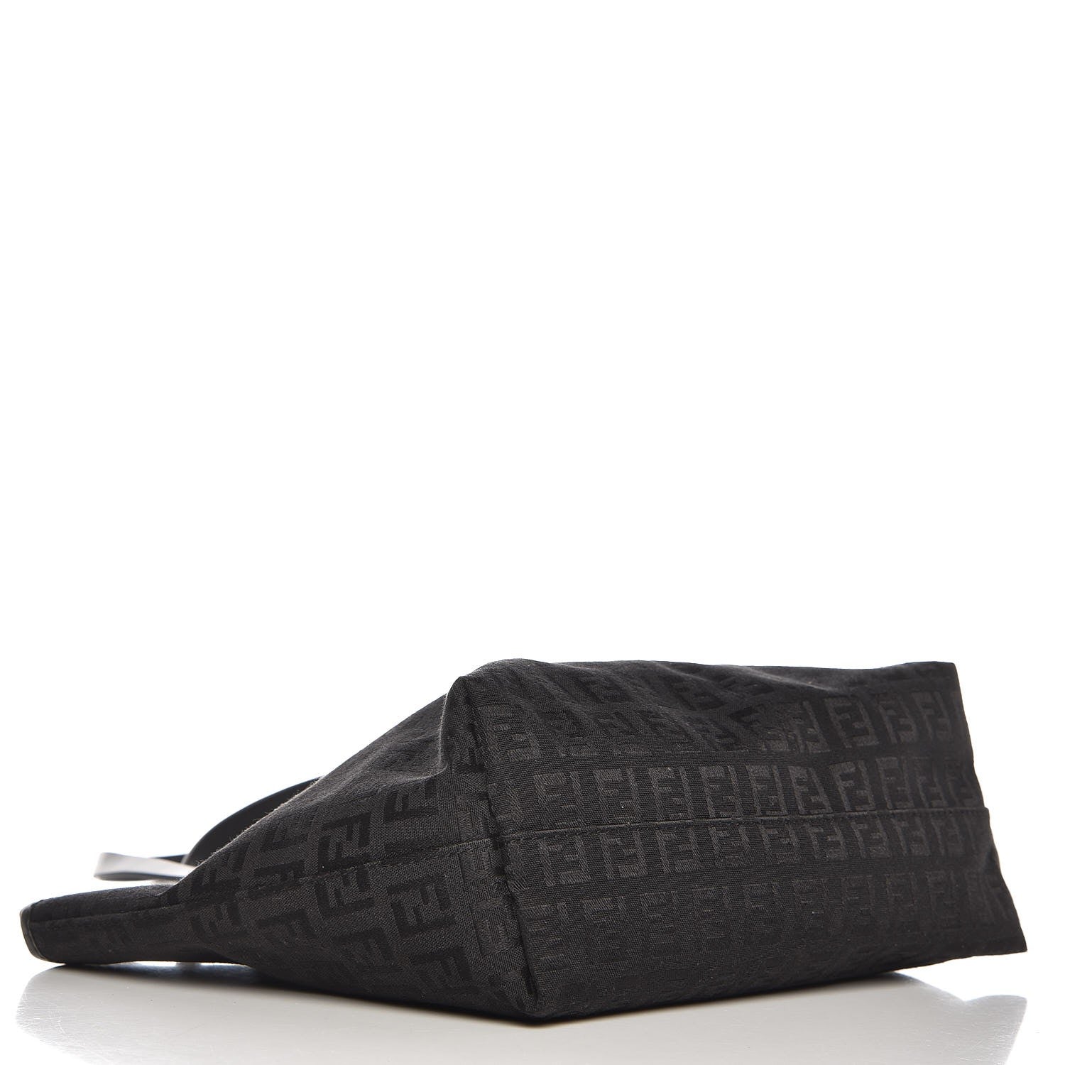 Fendi Zucchino Small Roll Tote Black 4 of 7