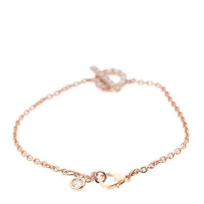Hermes 18K Rose Gold Diamond Finesse Bracelet SH 3 of 6
