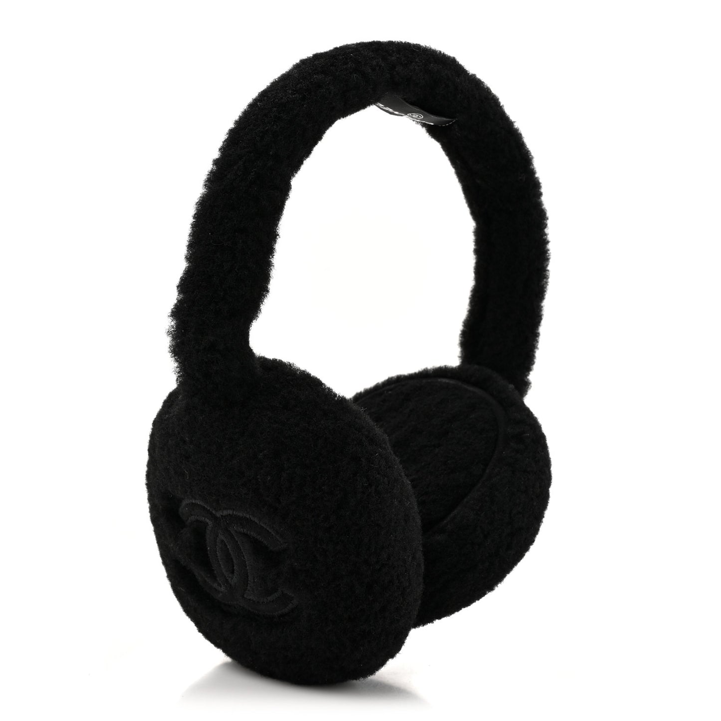 Shearling CC Ear Muffs Black