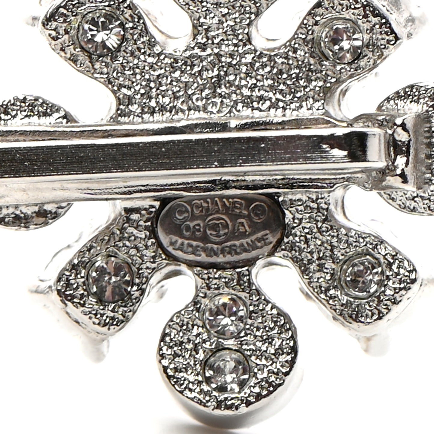 Crystal CC Hair Clip Pin Silver