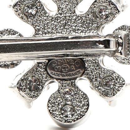 Chanel Crystal CC Hair Clip Pin Silver 3 of 3