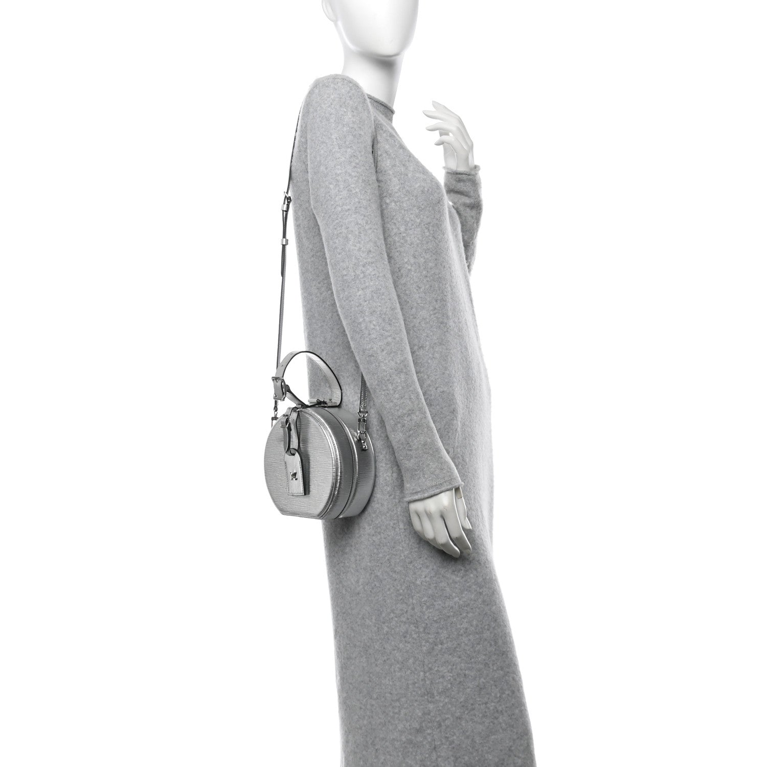 Louis Vuitton Metallic Epi Petite Boite Chapeau Silver 2 of 10