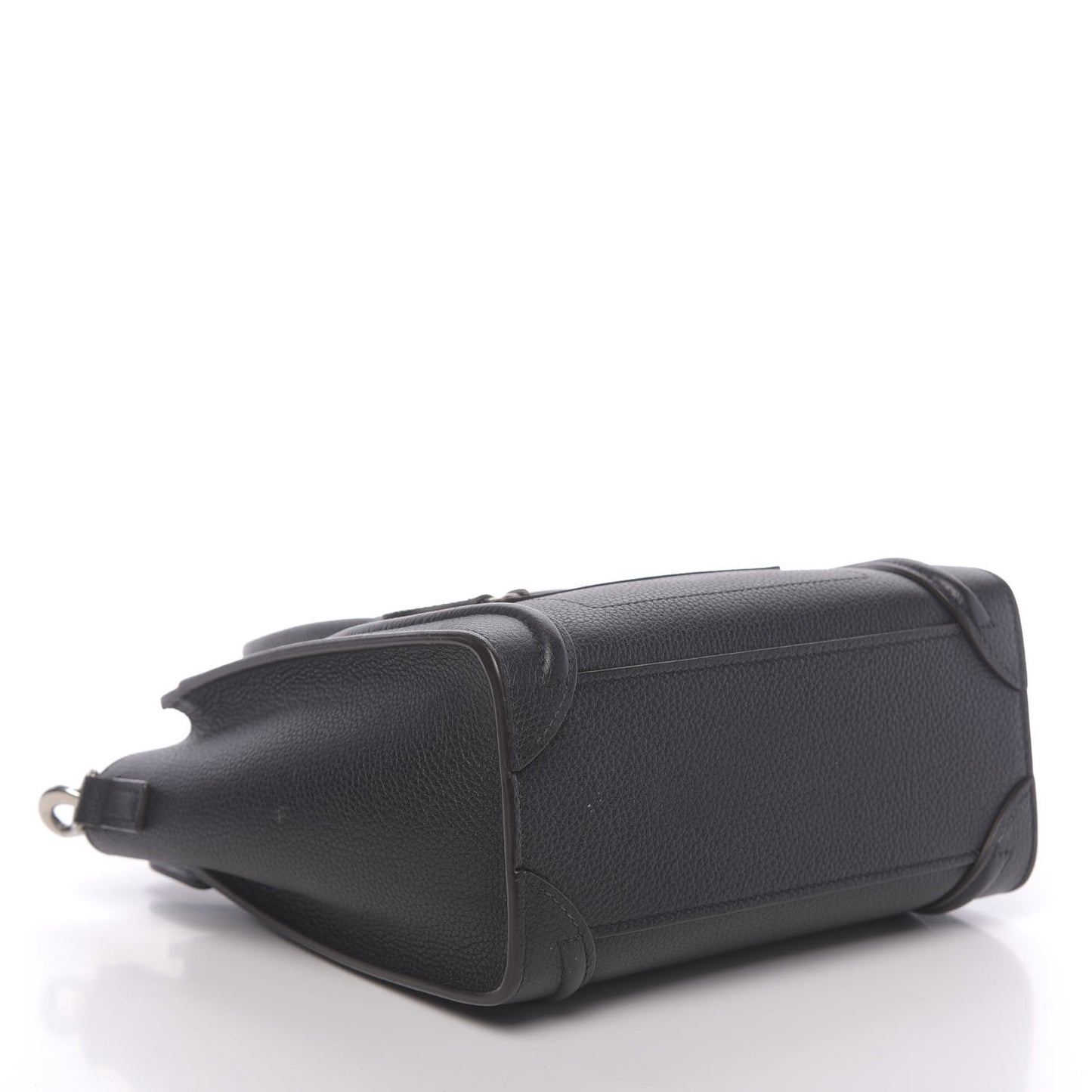 Drummed Calfskin Nano Luggage Black