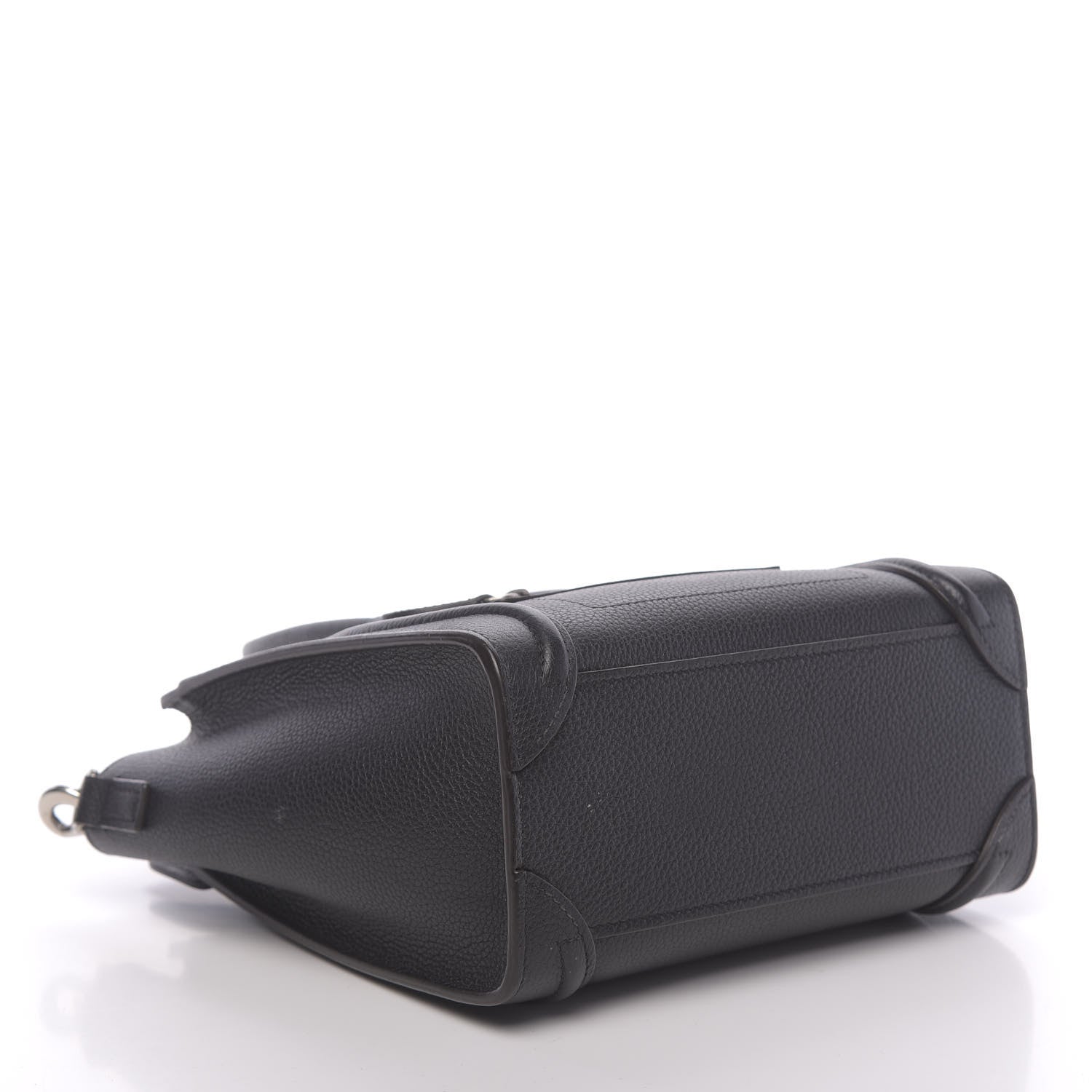 Celine Drummed Calfskin Nano Luggage Black 4 of 10