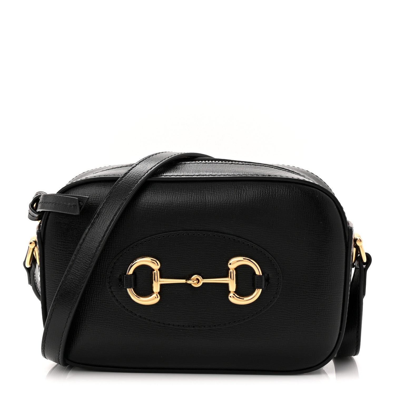 Gucci Calfskin Mini Horsebit 1955 Camera Shoulder Bag  Black 1 of 11