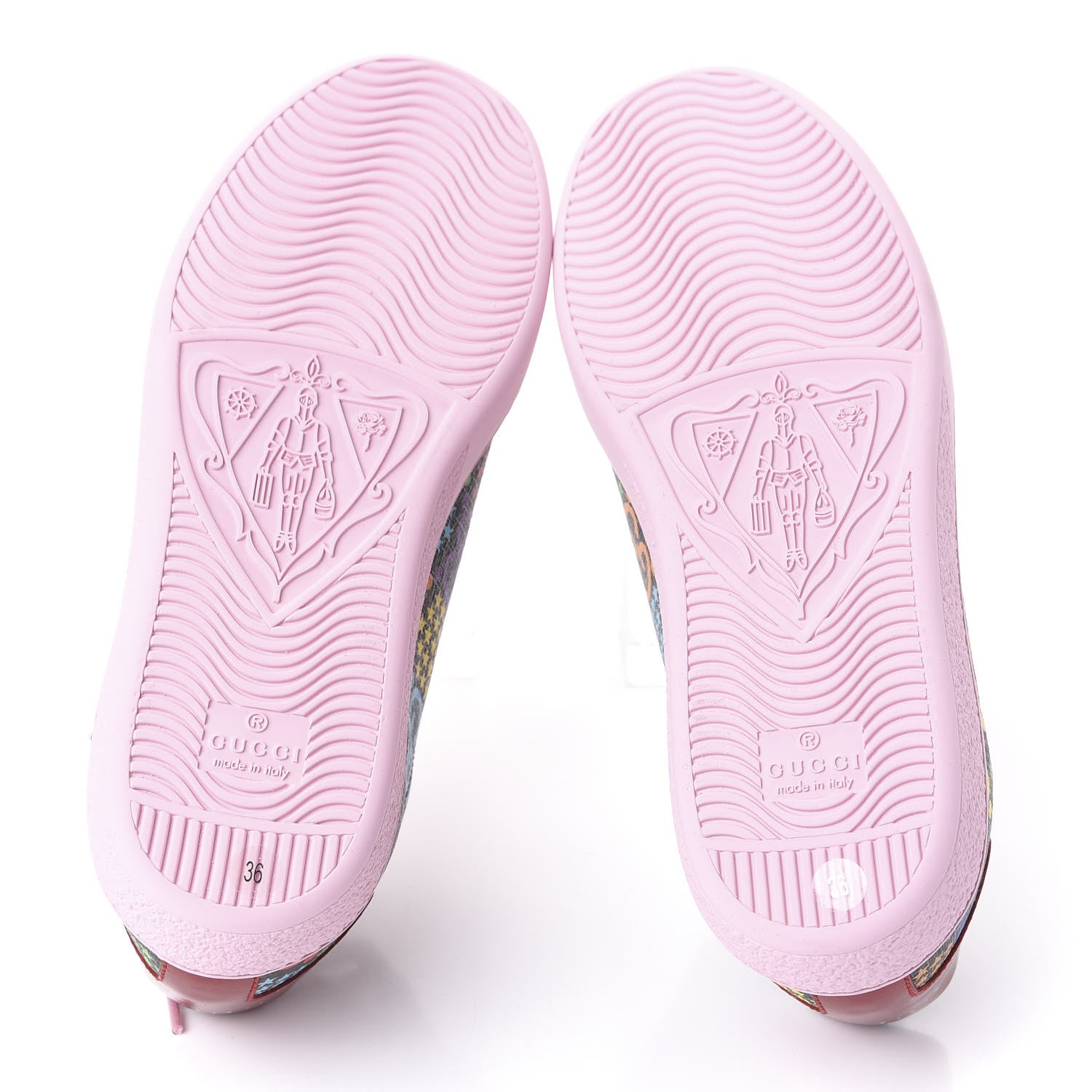 Gucci GG Supreme Monogram Psychedelic Womens Ace Sneakers 36 Black Multicolor Sugar Pink 6 of 11