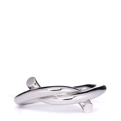 Cartier 18K White Gold Entrelaces Ring 52 6 1 of 4
