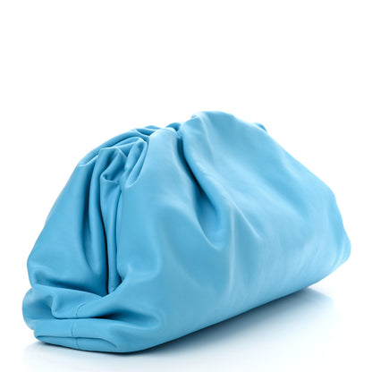 Bottega Veneta Smooth Butter Calf The Pouch Oversized Clutch Sky Blue 3 of 9