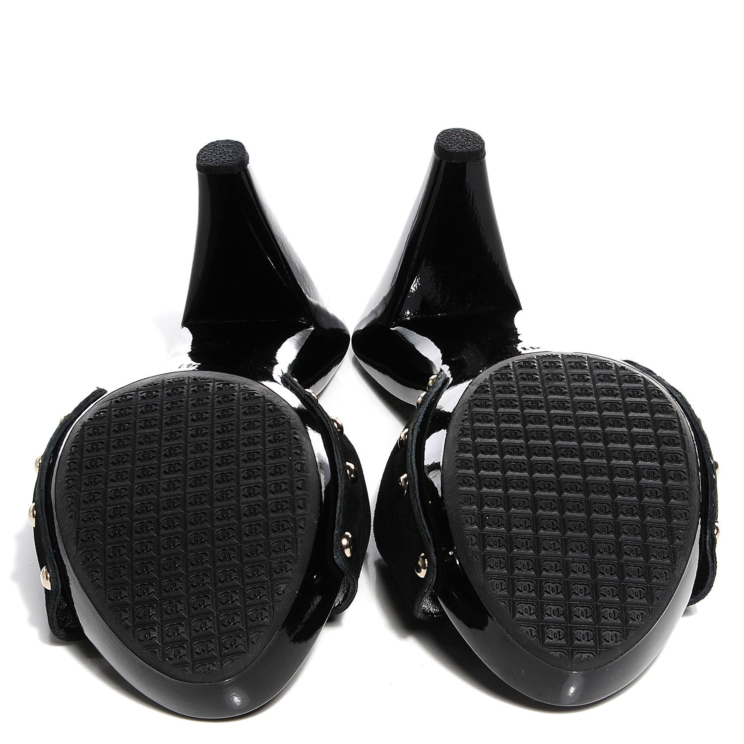 Chanel Suede CC Mules 41 Black 5 of 7