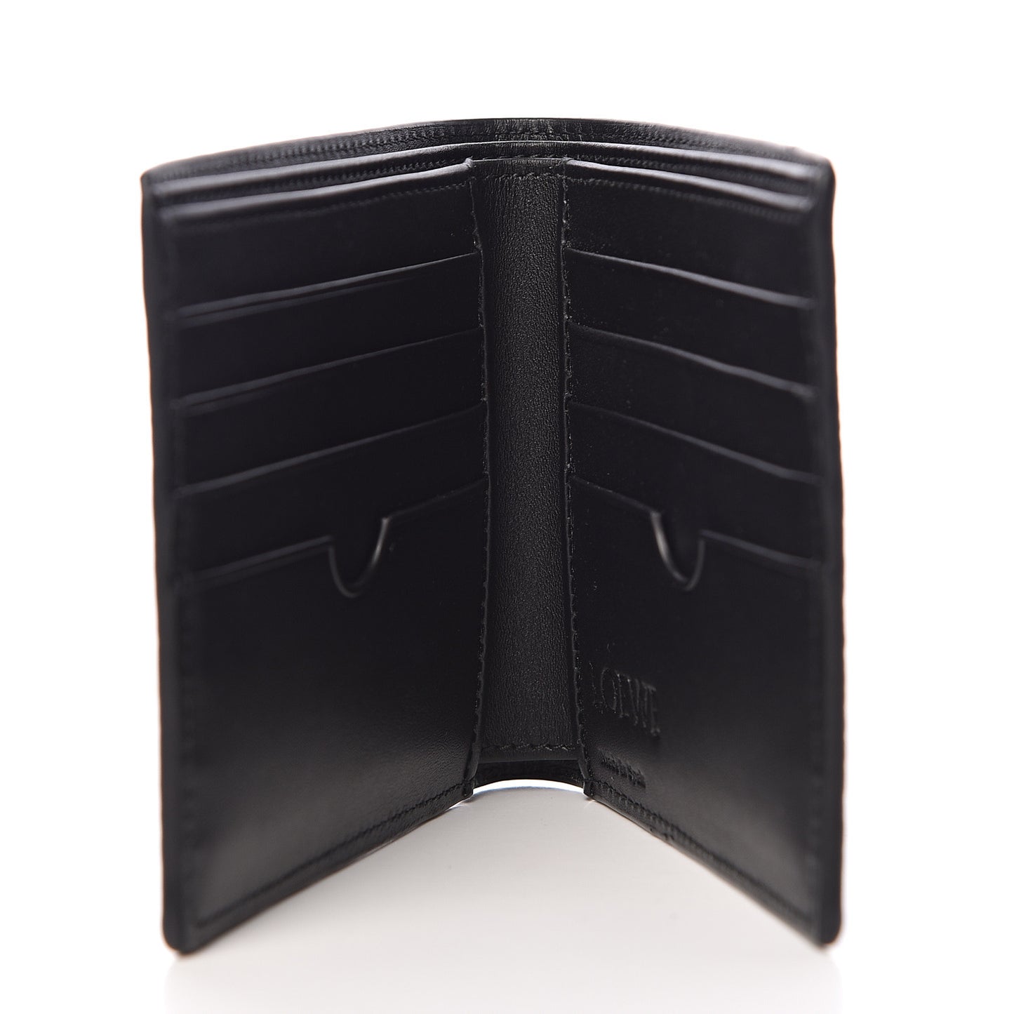 Calfskin Bi-fold Animals Wallet Black