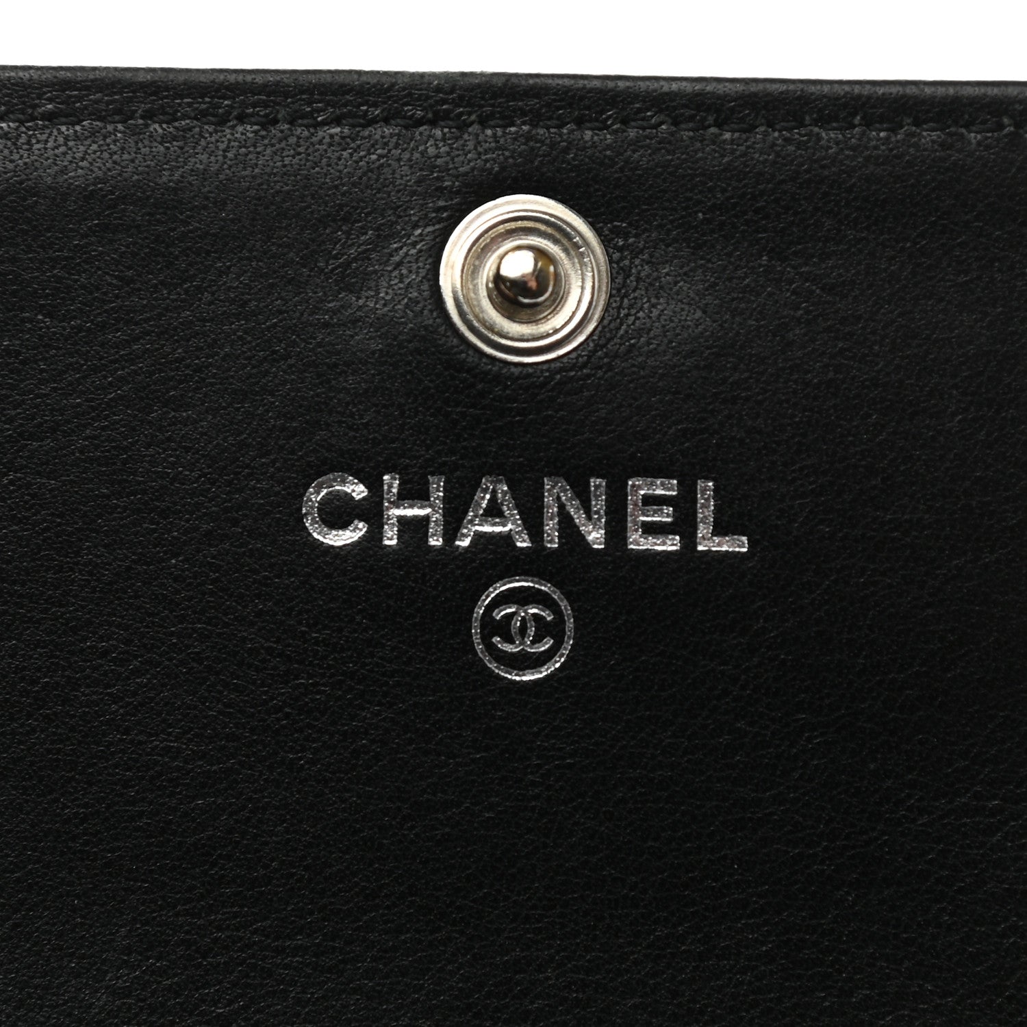 Chanel Caviar Sevruga Long Flap Wallet Black 6 of 8