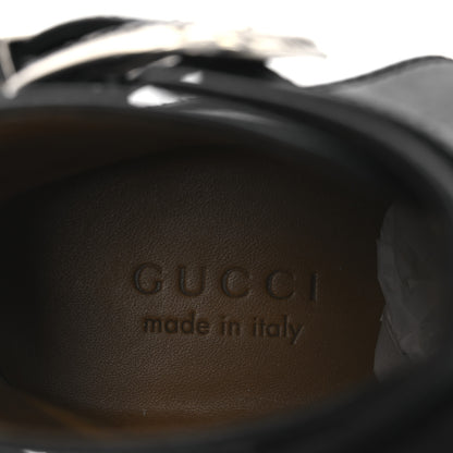 Gucci Calfskin Jakarta Buckle Boots 8 Black 9 of 11