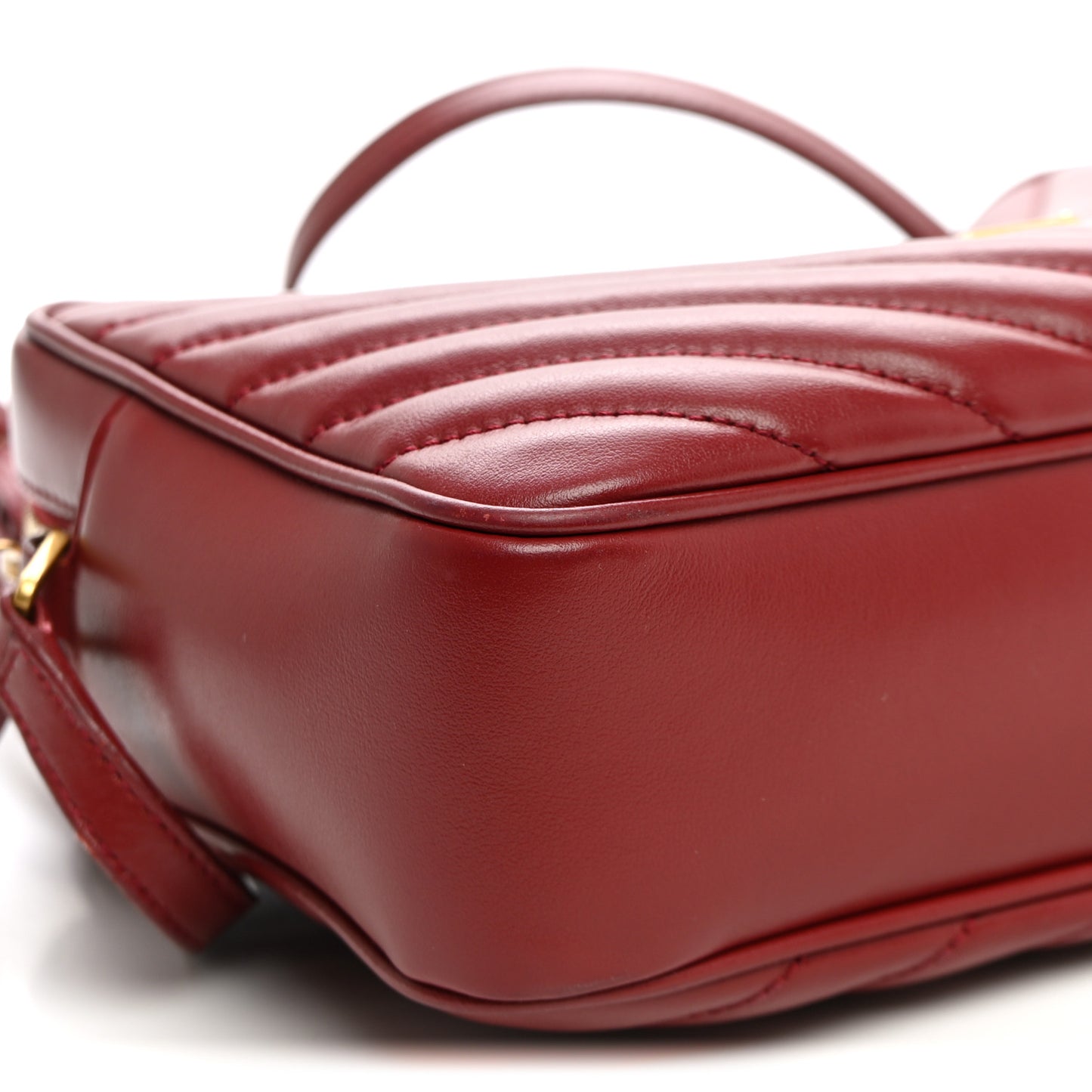 Calfskin Matelasse Monogram Lou Camera Bag Red