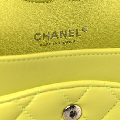 Chanel Lambskin Quilted Medium Double Flap Yellow 6 of 11