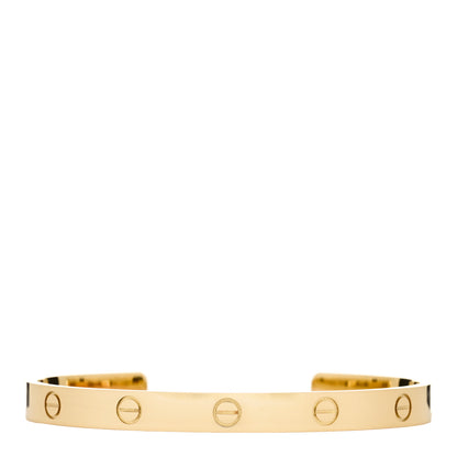 Cartier 18K Yellow Gold LOVE Cuff Bracelet 19 1 of 4