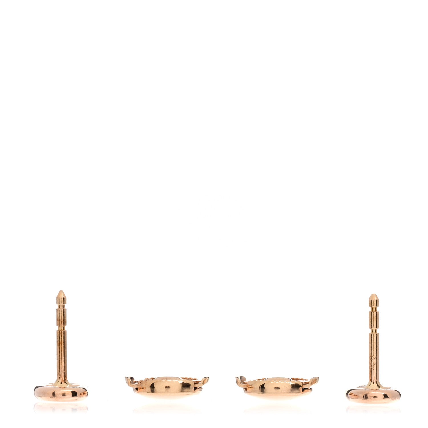 Hermes 18K Rose Gold TPM Farandole Stud Earrings 3 of 5