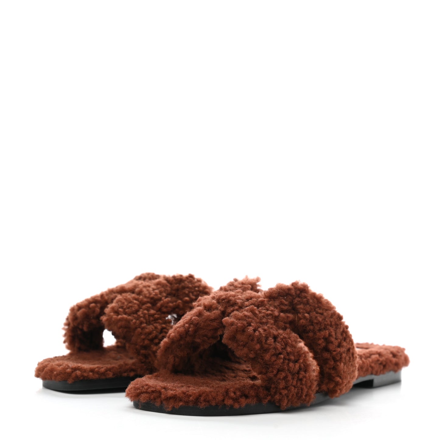 Woolskin Oran Sandals 38 Cognac
