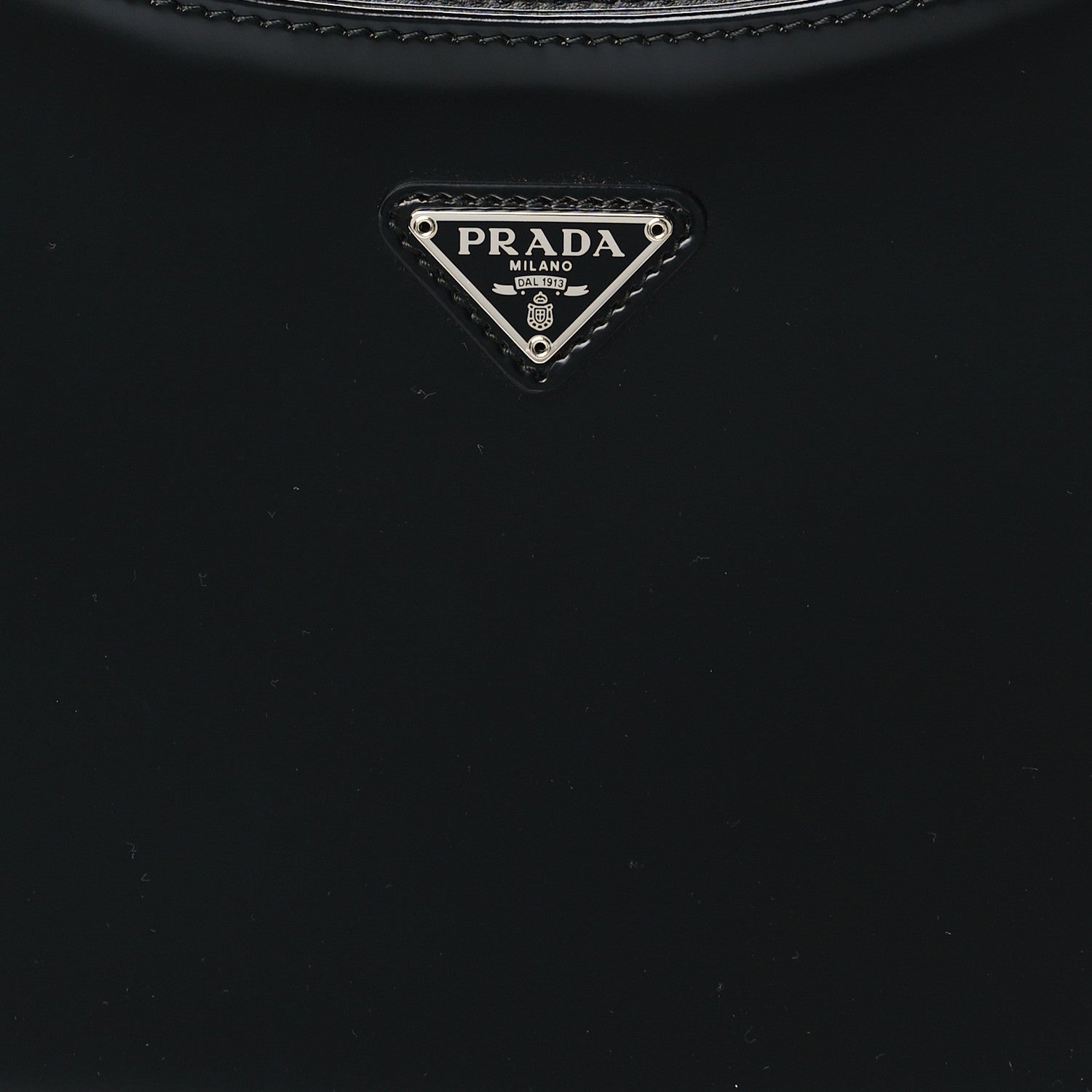 Prada Spazzolato Cleo Shoulder Bag Black 6 of 8