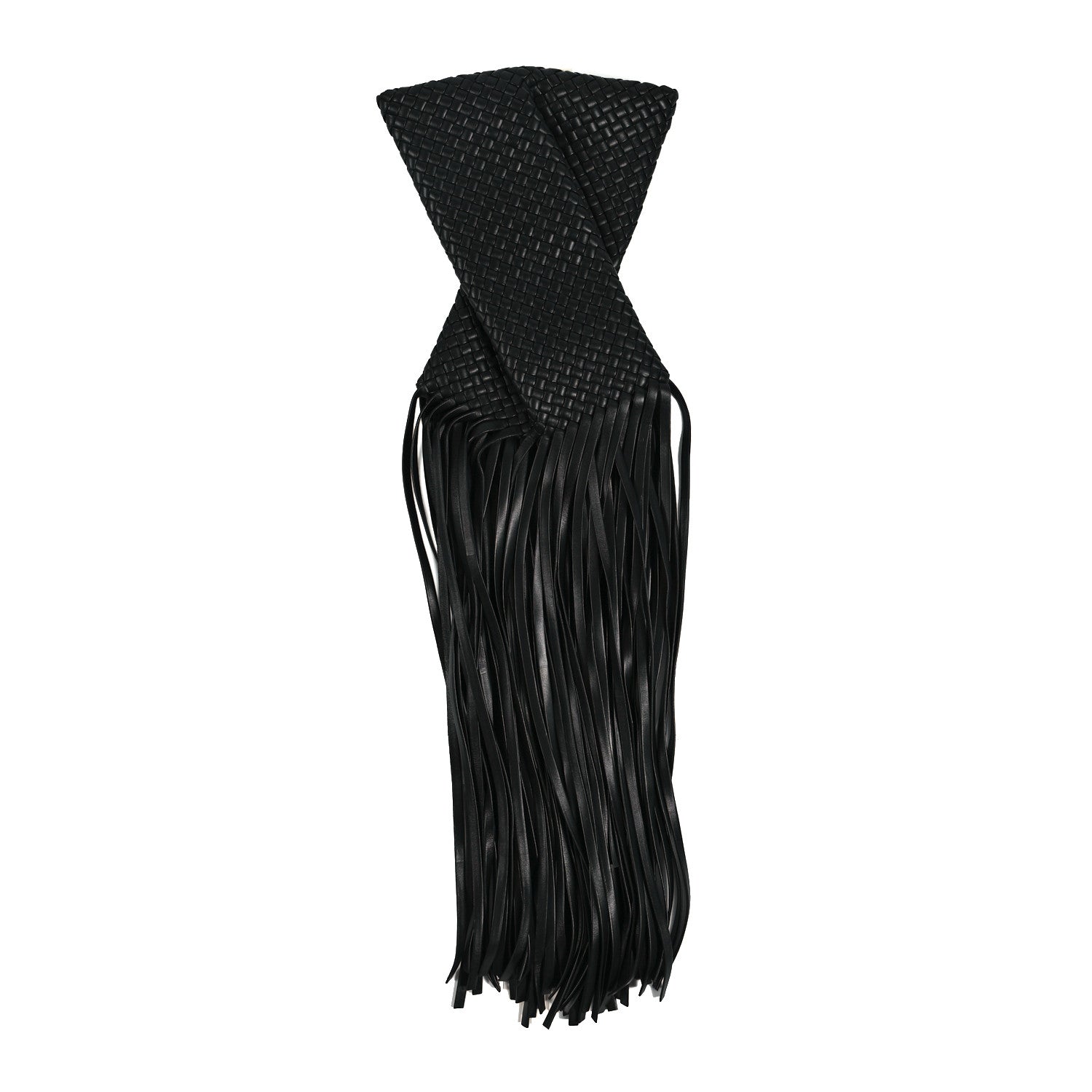 Bottega Veneta Nappa Intrecciato The Fringe Crisscross Bag Black 3 of 7