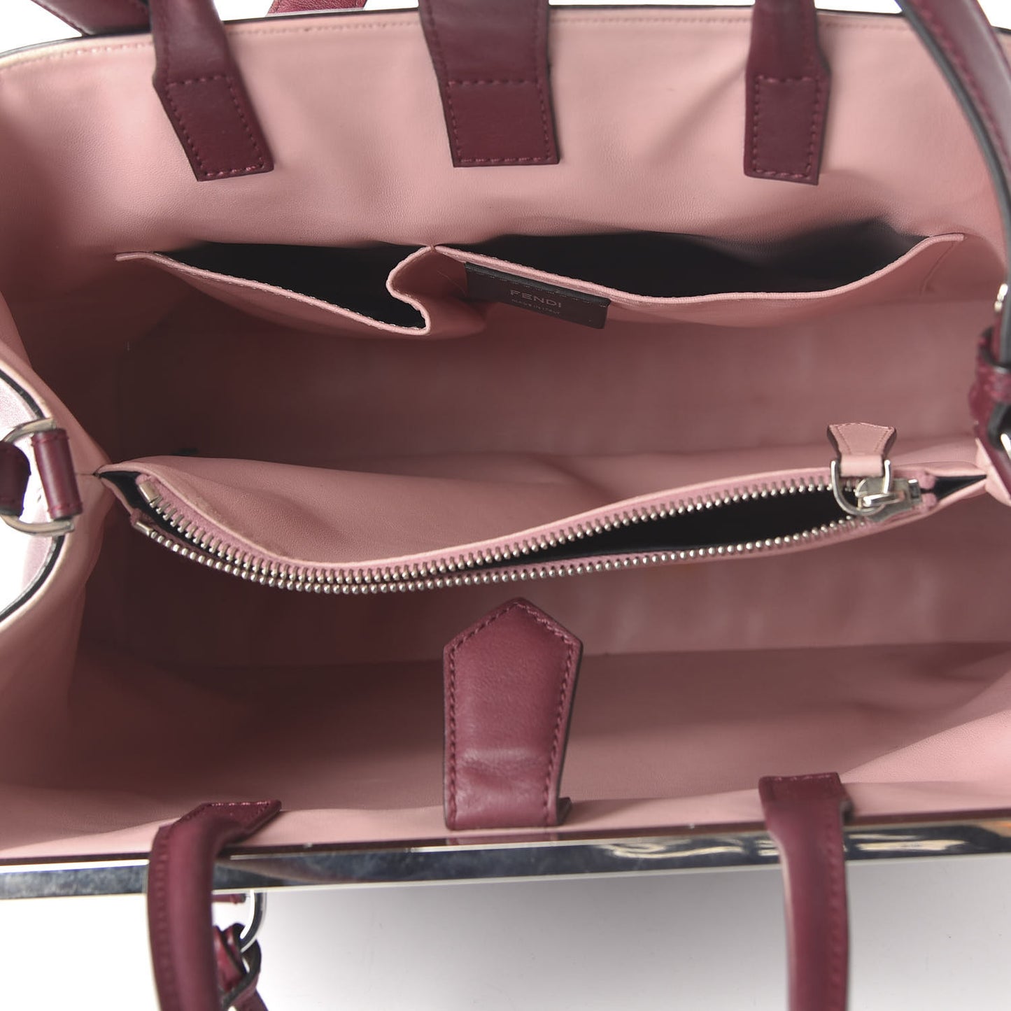 Vitello Dolce Marmol Regular 2Jours Tote Bordeaux