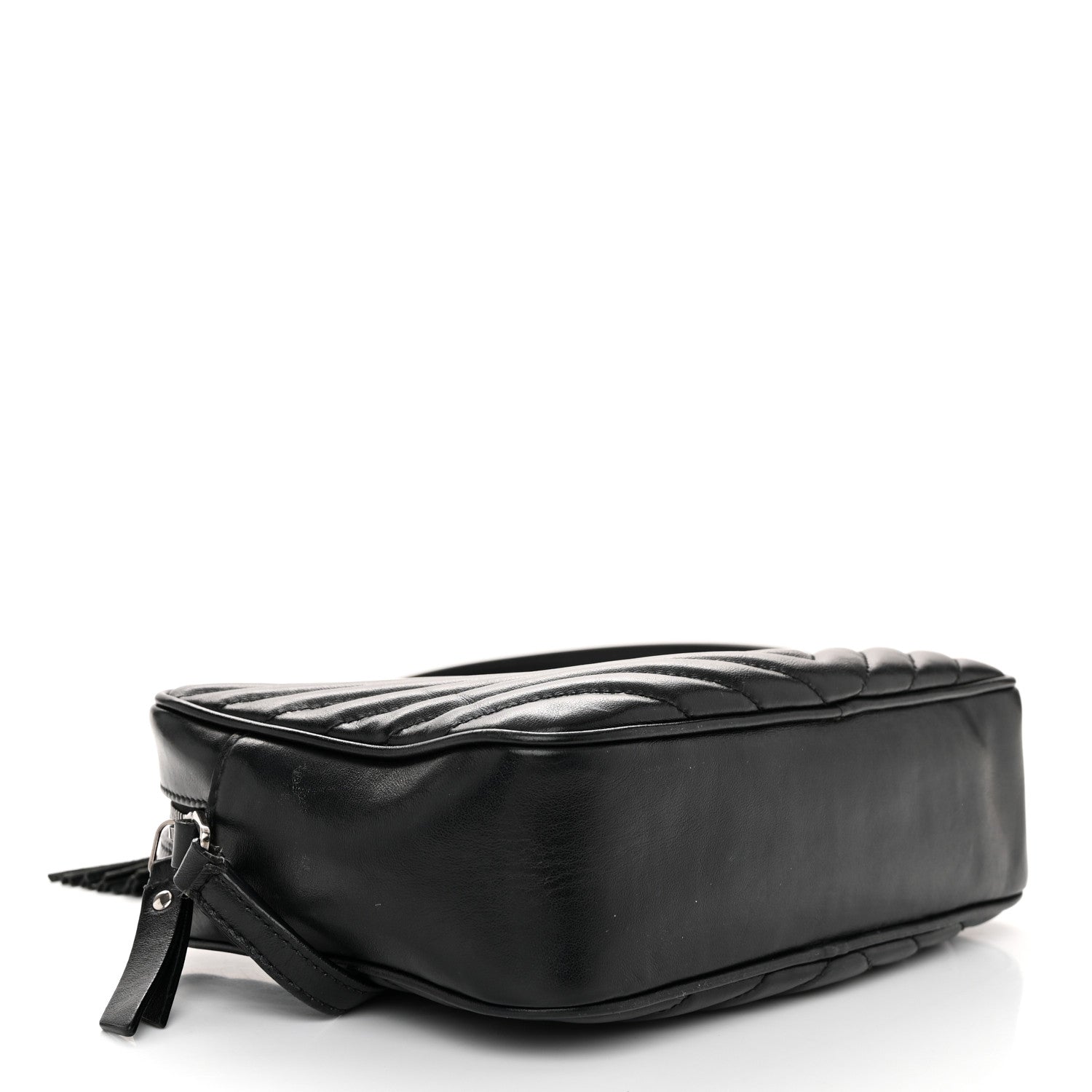 Saint Laurent Calfskin Matelasse Monogram Lou Camera Bag Black 4 of 11
