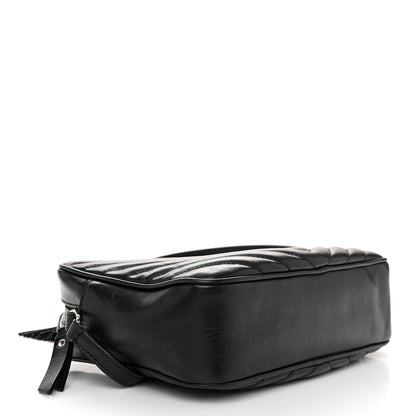 Saint Laurent Calfskin Matelasse Monogram Lou Camera Bag Black 4 of 11