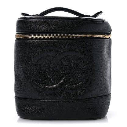 Chanel Caviar Cosmetic Vanity Bag Black 1 of 14