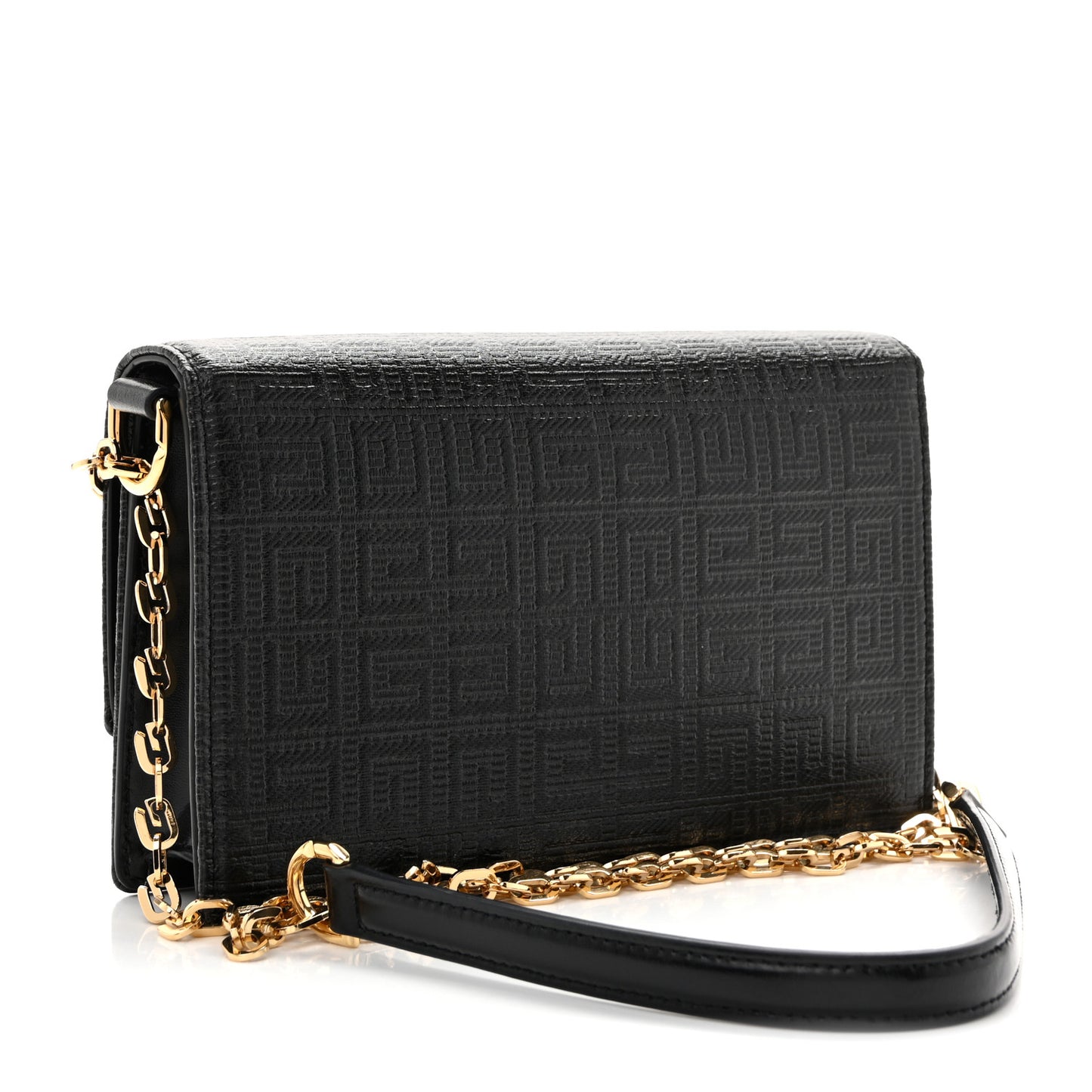 4G Coated Canvas Small Chain Shoulder Bag Black