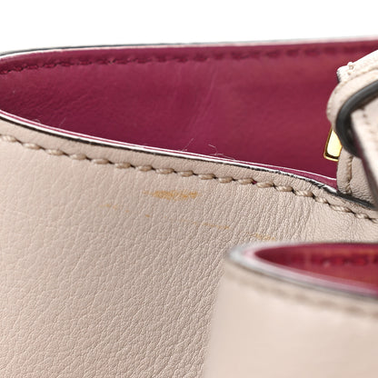 Fendi Vitello Dolce Century Regular 2Jours Tote Grigio Polvere Ciclamino 12 of 14