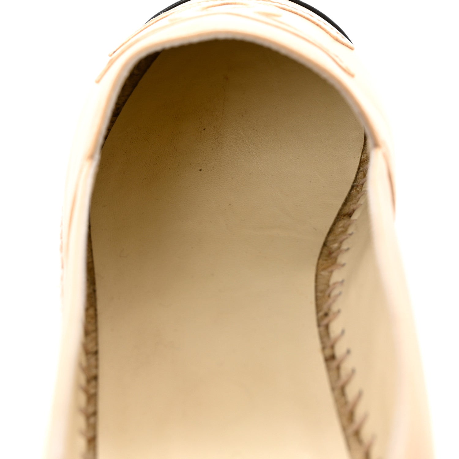 Chanel Lambskin CC Espadrilles 42 Beige Black 9 of 13