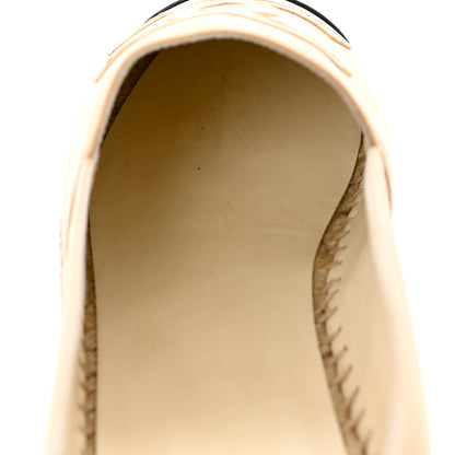 Chanel Lambskin CC Espadrilles 42 Beige Black 9 of 13