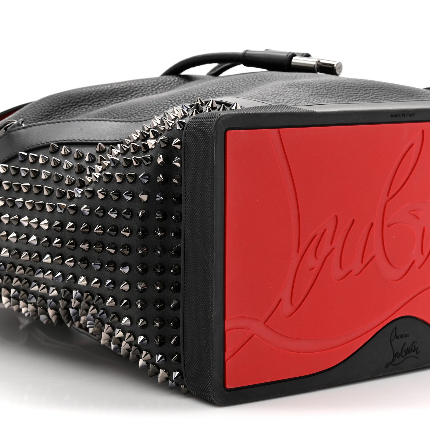 Christian Louboutin Calfskin Spiked Explorafunk Backpack Black