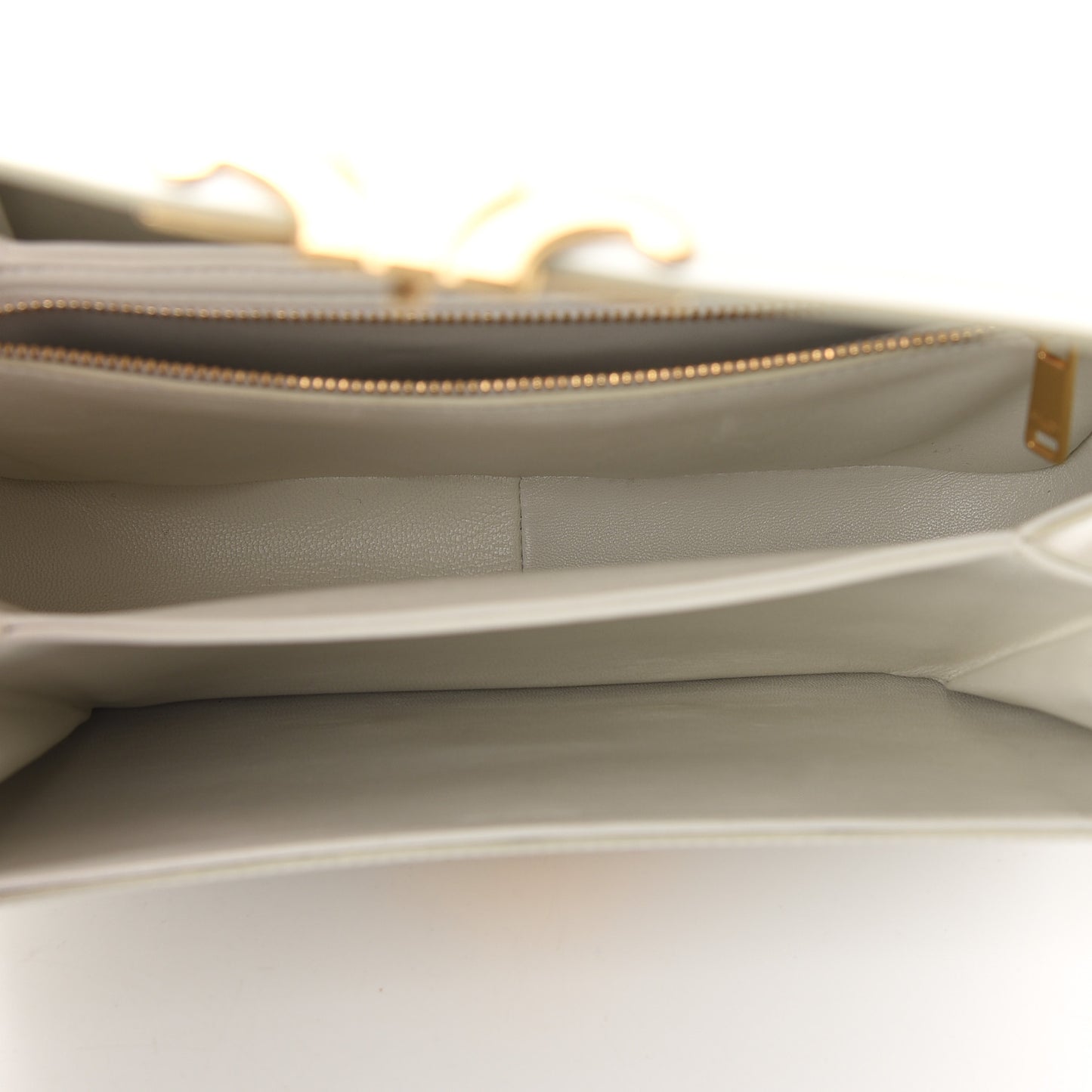 Shiny Calfskin Medium Triomphe White