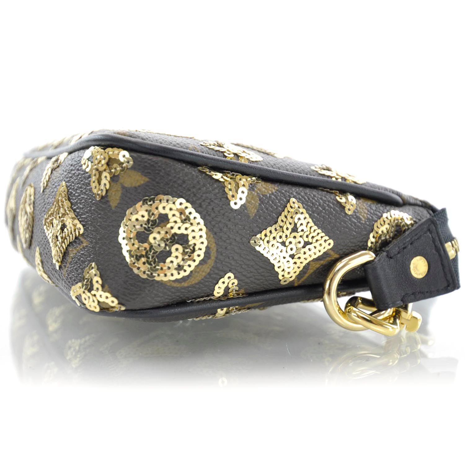 Louis Vuitton Monogram Sequins Eclipse Pochette Gold 4 of 11