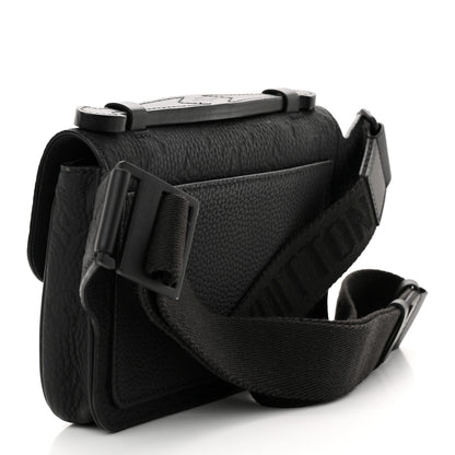 Louis Vuitton Taurillon Monogram S Lock Sling Bag Black 3 of 9