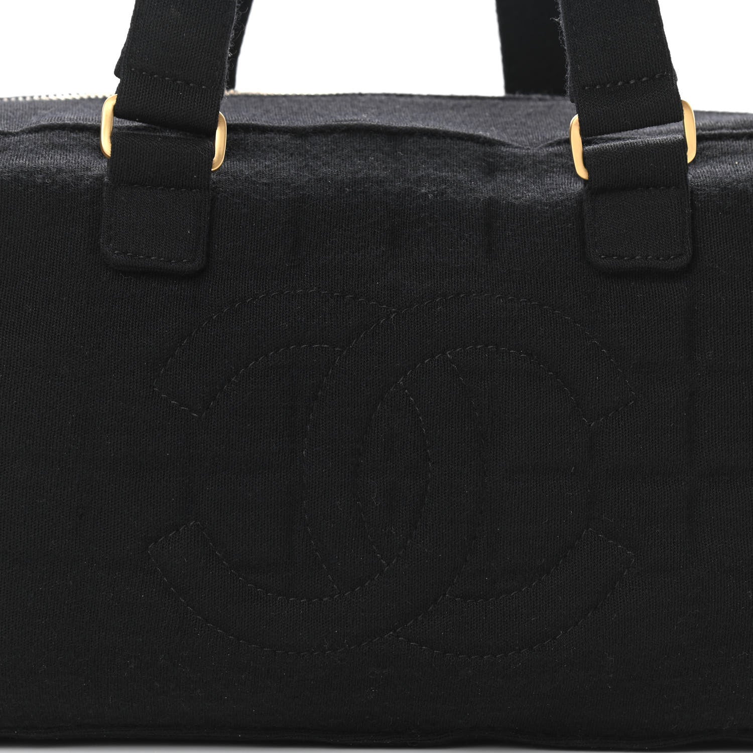 Chanel Jersey Square Quilted Bowler Black 7 of 13