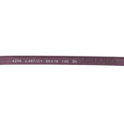 Chanel Round Spring Sunglasses 4206 Purple 5 of 7