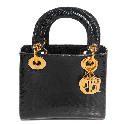 Christian Dior Lizard Micro Lady Dior Black 1 of 8