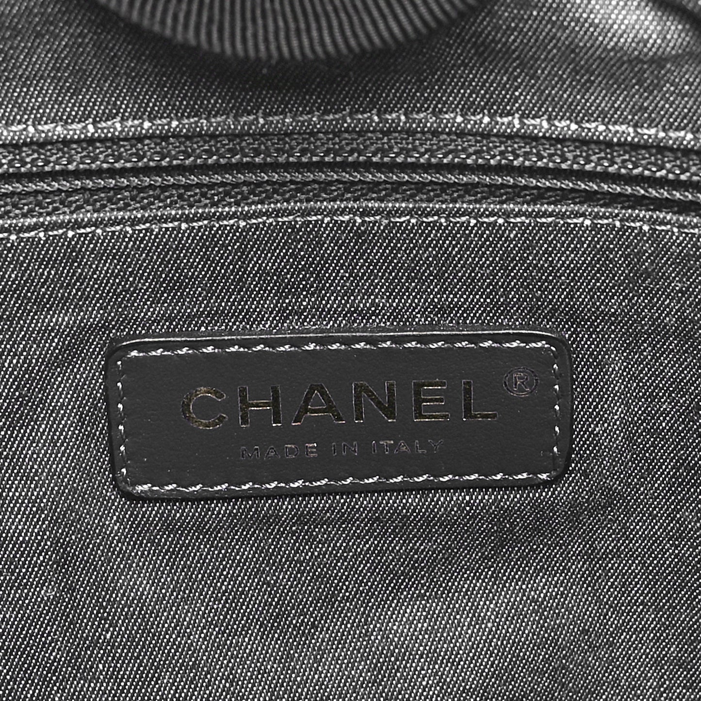 Straw Raffia Calfskin Chain Small Deauville Tote Beige Black