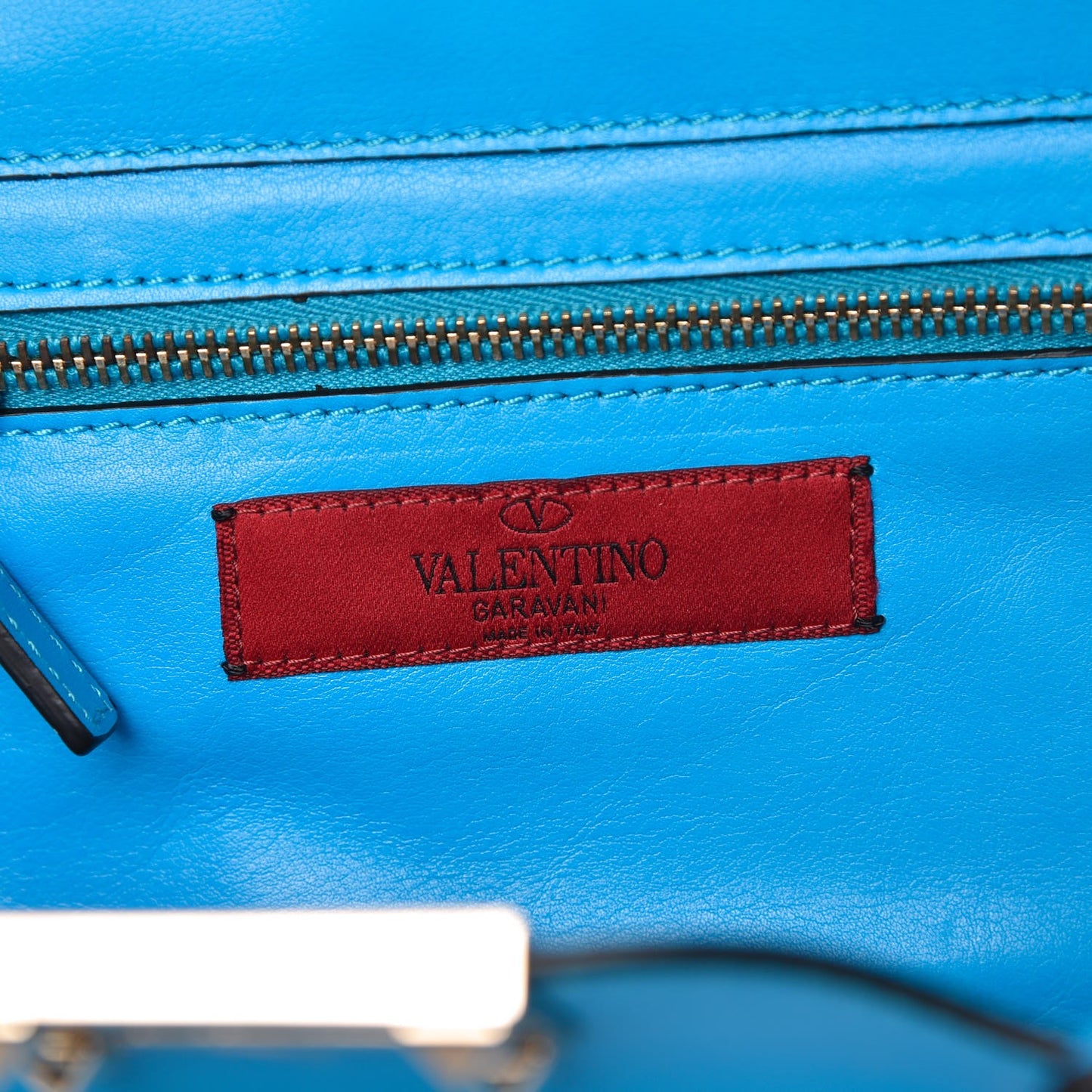 Vitello Small Rockstud Tote Parrot