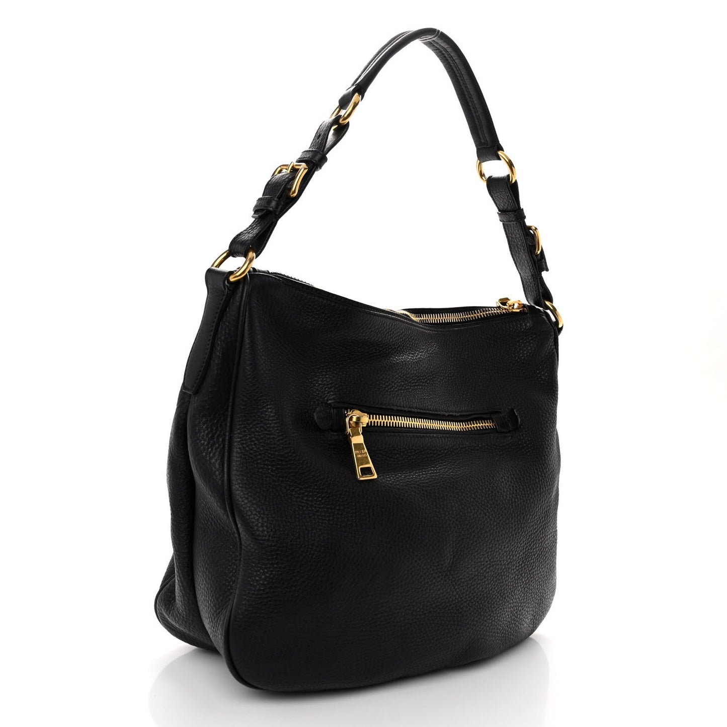 Vitello Daino Sacca Hobo Black