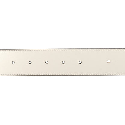 Fendi Vitello Liberty F is Fendi Bi-Color Reversible Belt 80 32 Caramello White 3 of 4