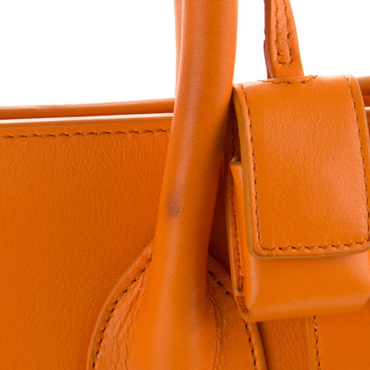 Saint Laurent Calfskin Small Sac De Jour Mandarine 8 of 12