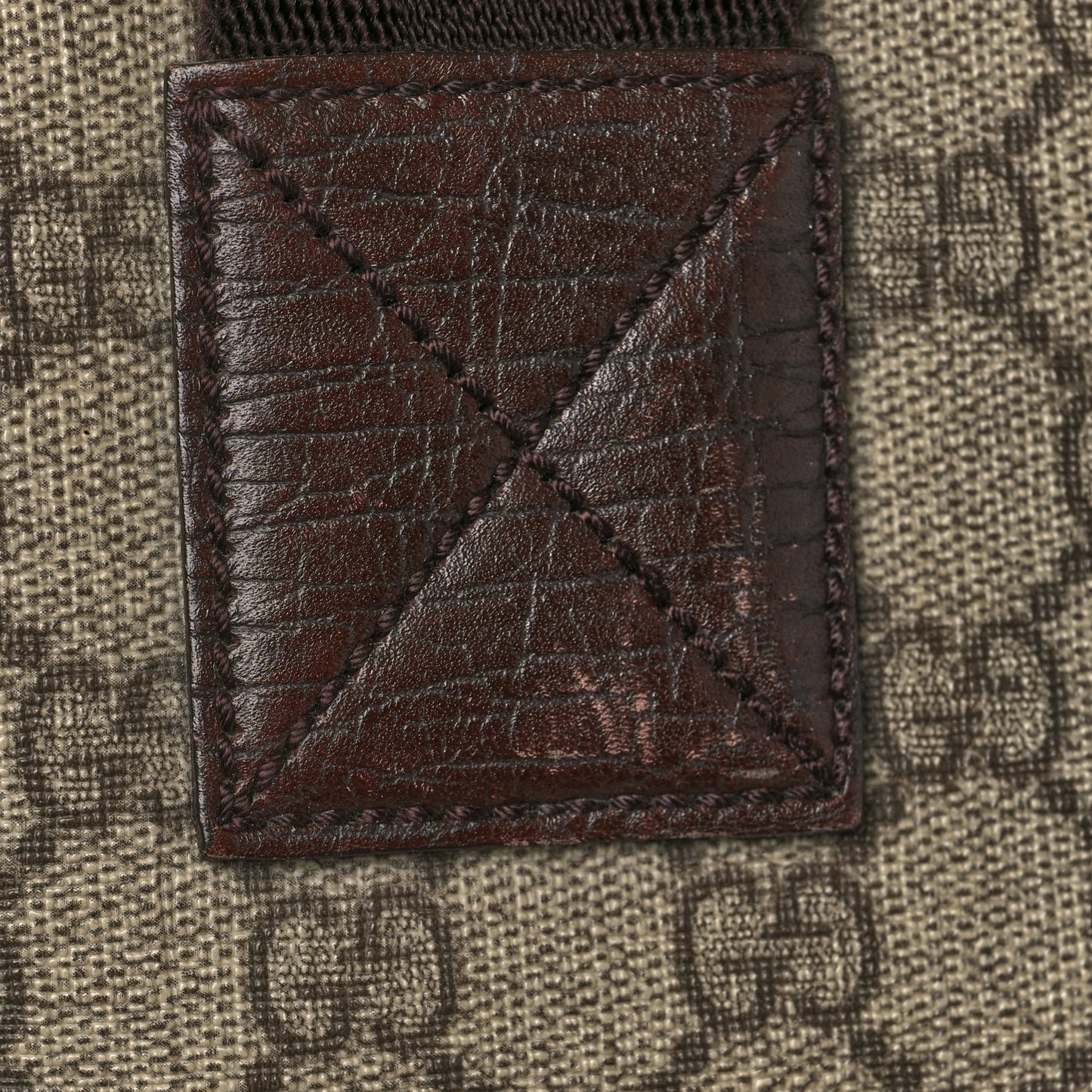 GG Plus Monogram Travel Bag Dark Brown