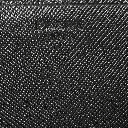 Prada Saffiano Bow Flap Wallet Black 6 of 10