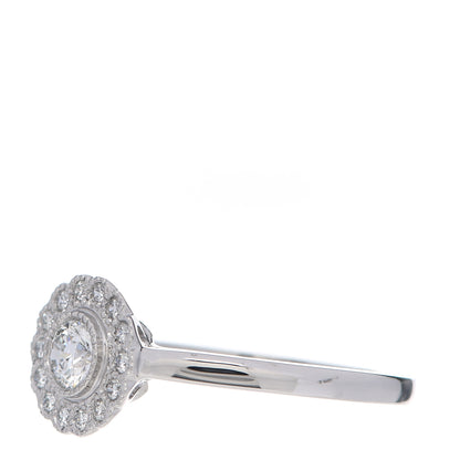 Tiffany Platinum Diamond Round Enchant Flower Ring 49 5 3 of 7