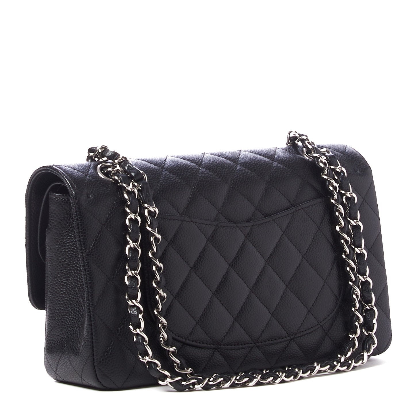 Chanel Caviar Quilted Medium Double Flap Black 2 of 10