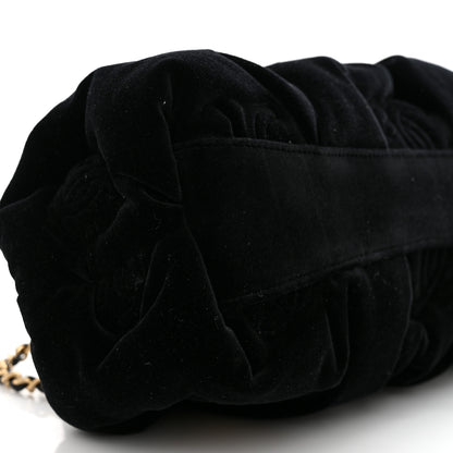 Chanel Velvet Enamel CC Kiss Lock Clutch Black 10 of 11